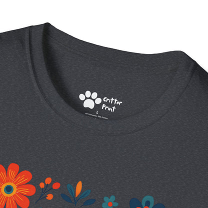 #2 Joyful Sloth with Birds and Blooms T-Shirt