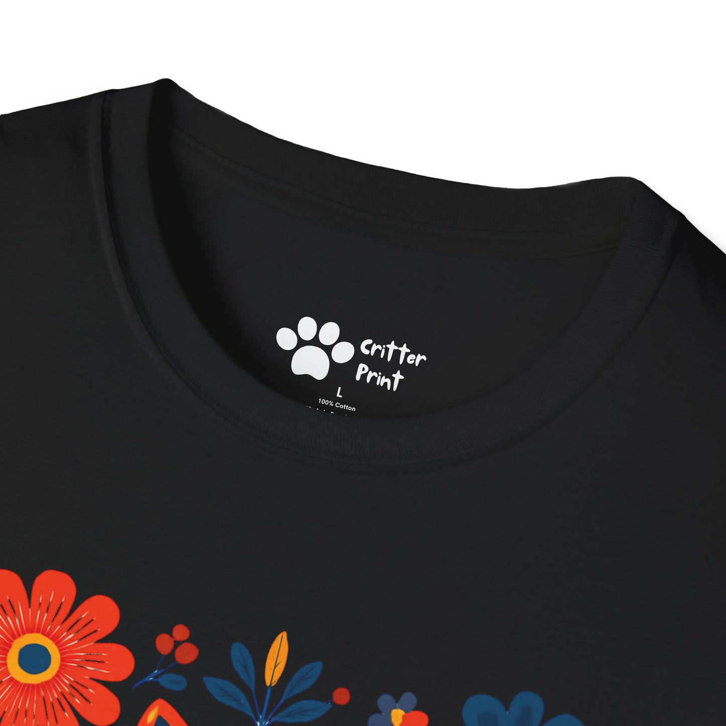 #2 Whimsical Fox and Flowers T-Shirt