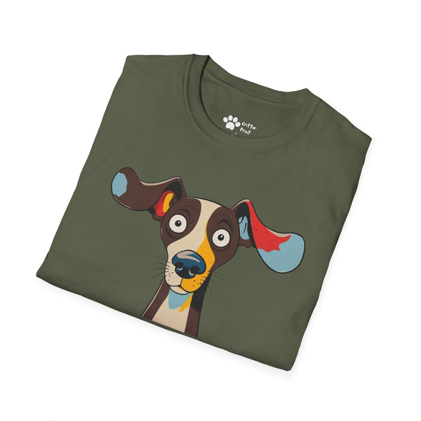 Surprised Colorful Dog T-Shirt