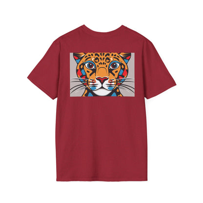 Abstract Cheetah Satined Glass T-Shirt