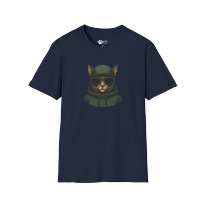 Cat in Green Hat T-Shirt