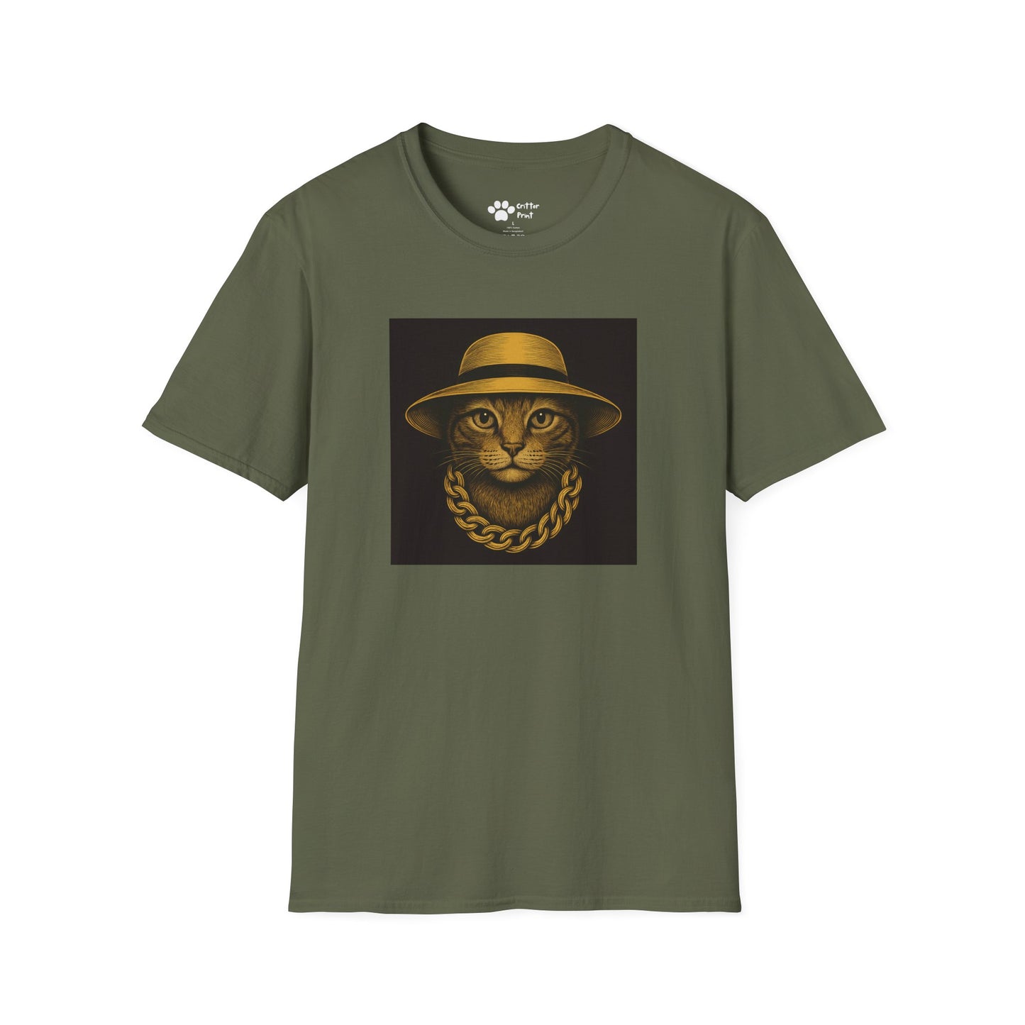 Chic Chain Cat T-Shirt