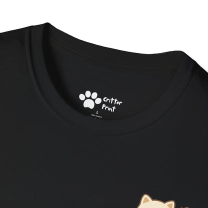 Butterfly Cat Pec Logo T-Shirt