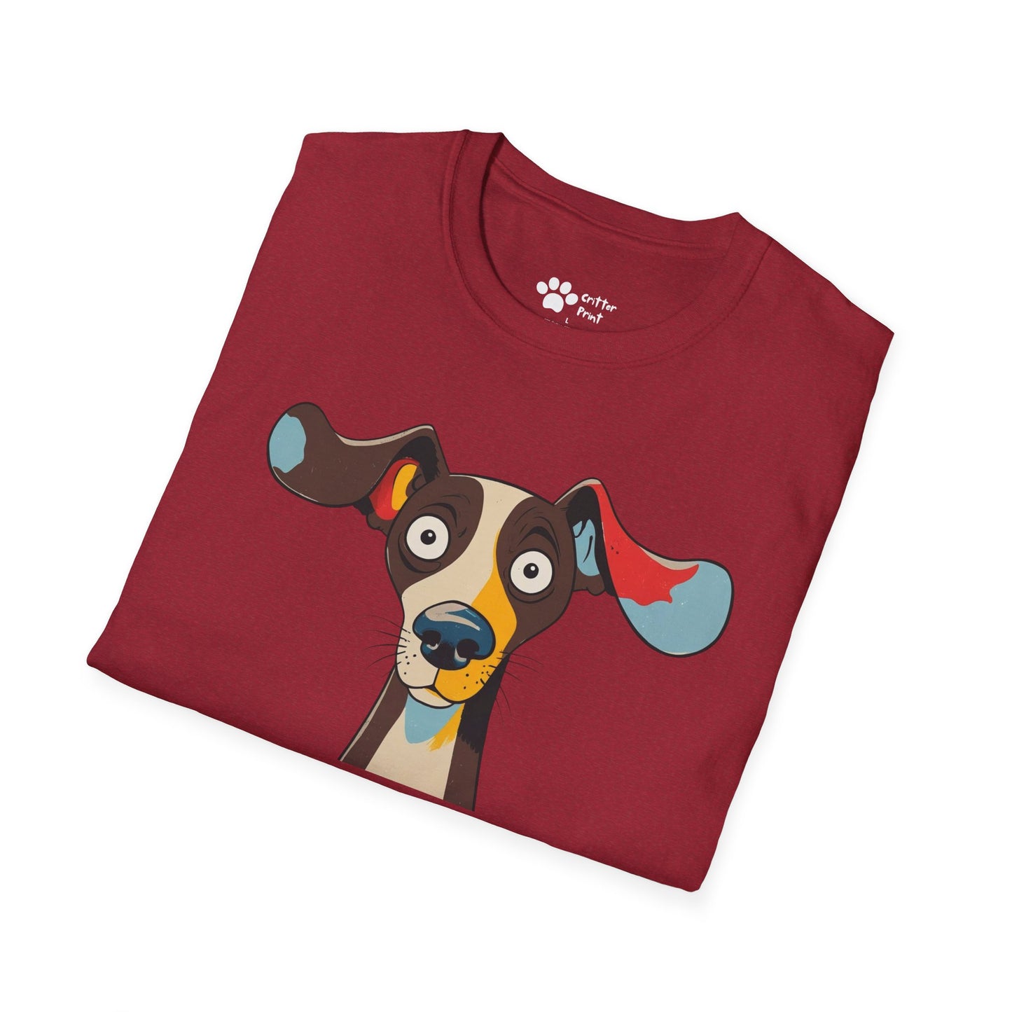 Surprised Colorful Dog T-Shirt