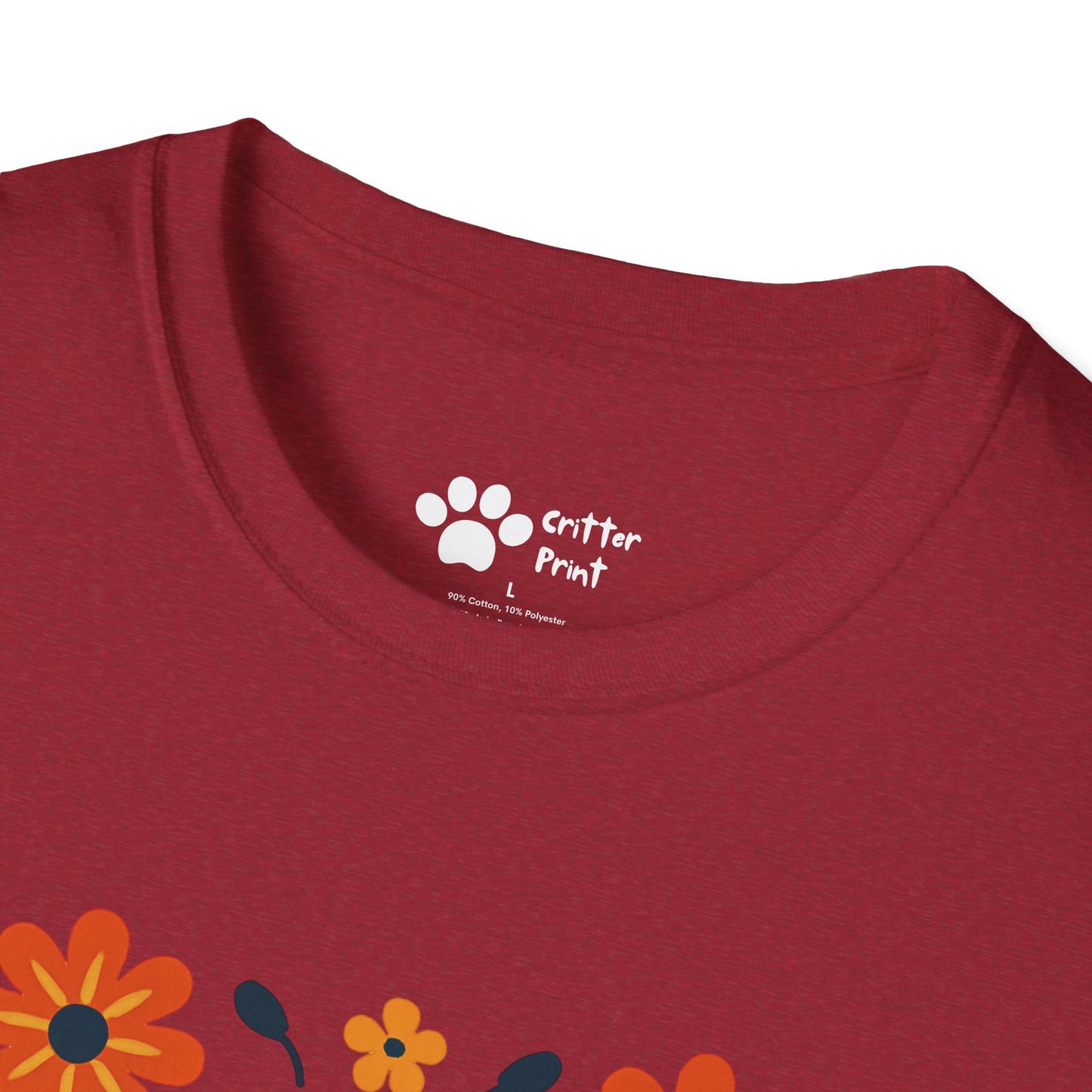 Joyful Sloth with Birds and Blooms T-Shirt