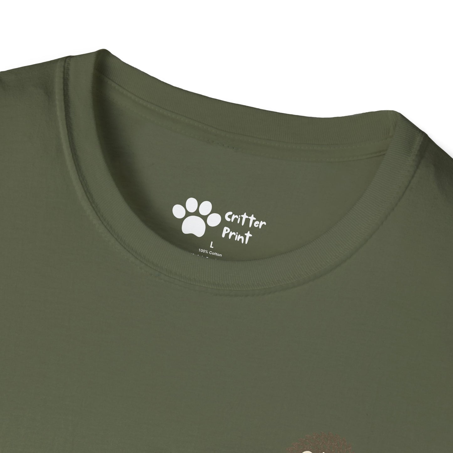 Hedgehog and Bear w/Daisy Pec Logo T-Shirt