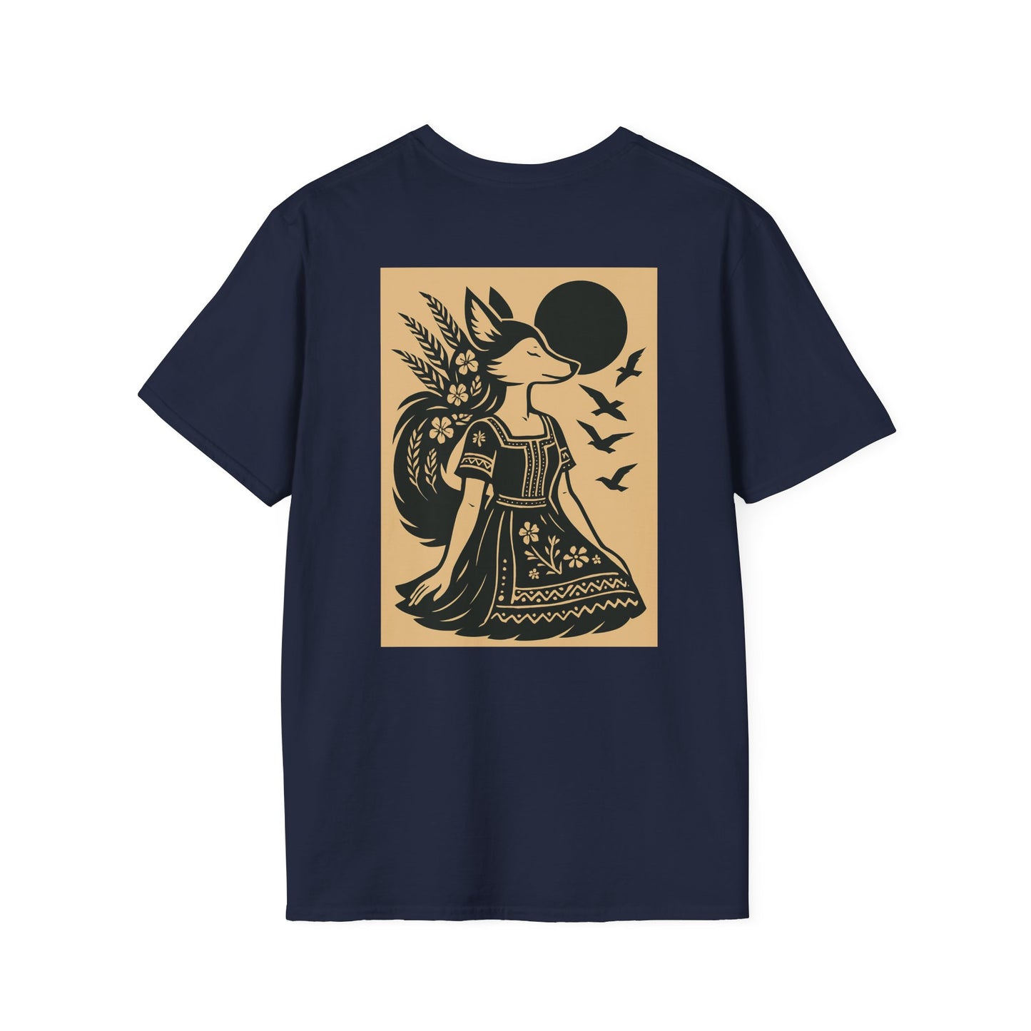 Serene Fox Girl T-Shirt