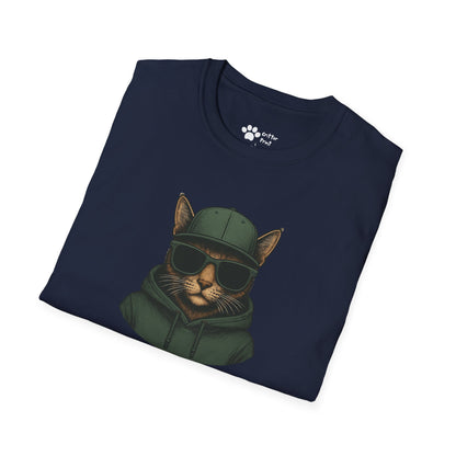 Cat in Green Hat T-Shirt