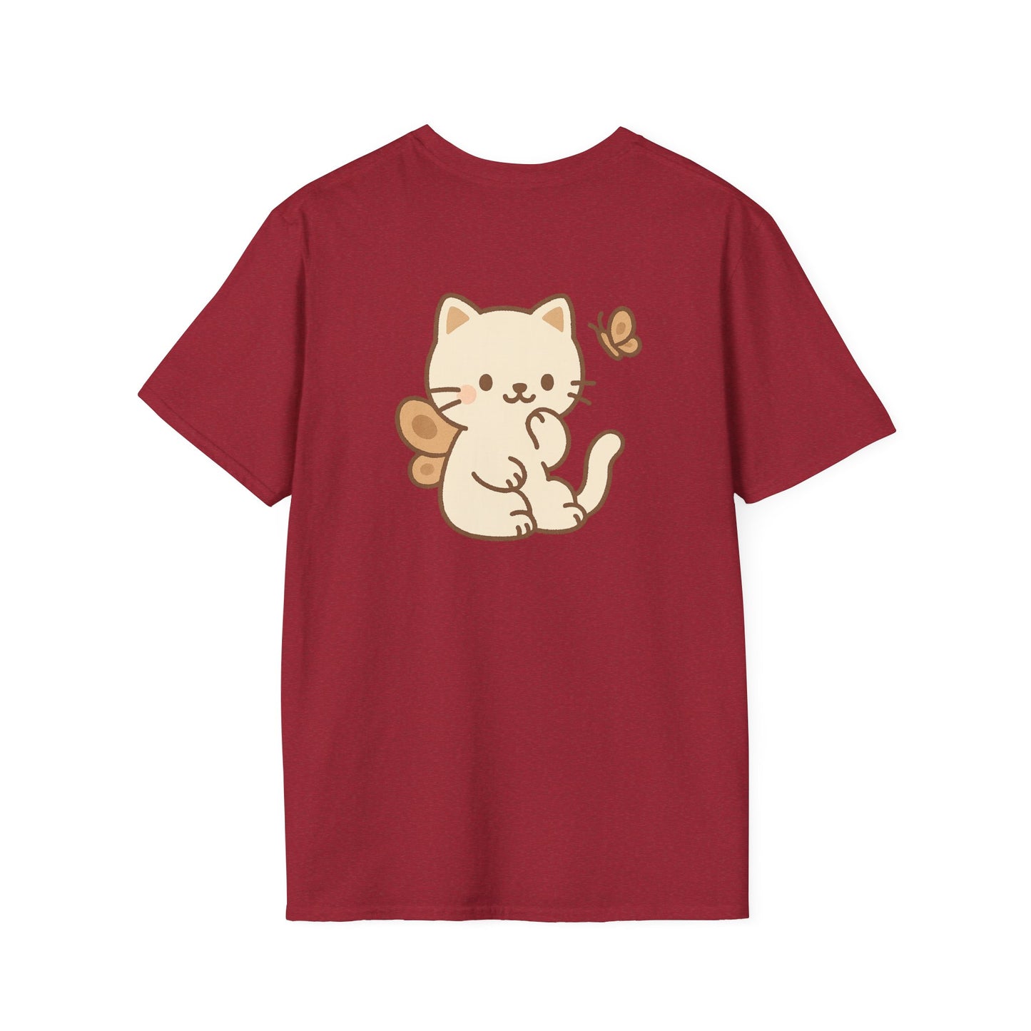 Butterfly Cat Back Logo T-Shirt