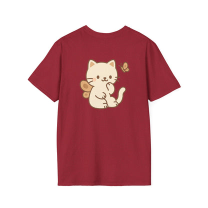 Butterfly Cat Back Logo T-Shirt
