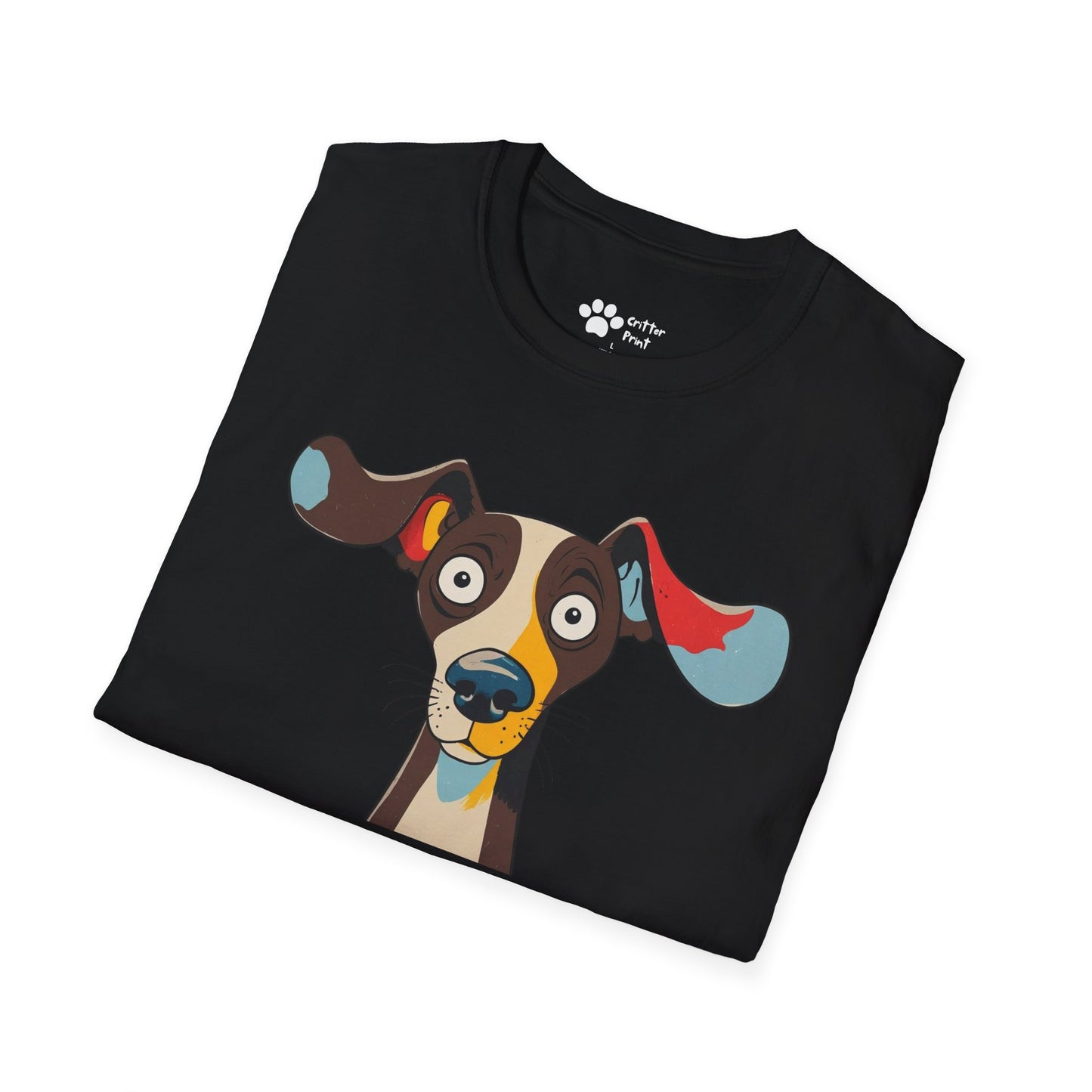 Surprised Colorful Dog T-Shirt