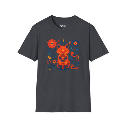 #2 Whimsical Fox and Flowers T-Shirt