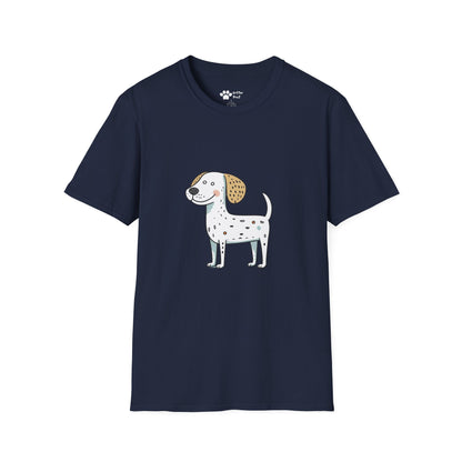 White and Brown Spotted Dog T-Shirt