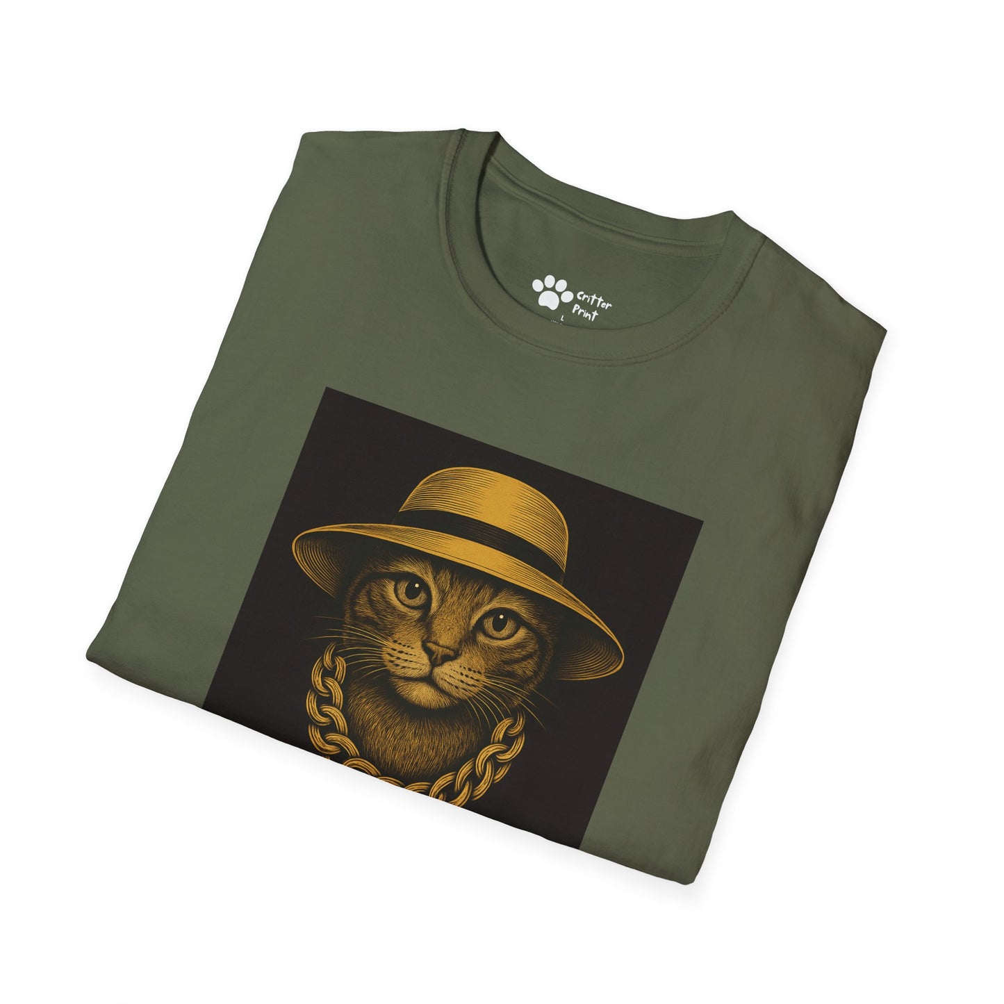 Chic Chain Cat T-Shirt