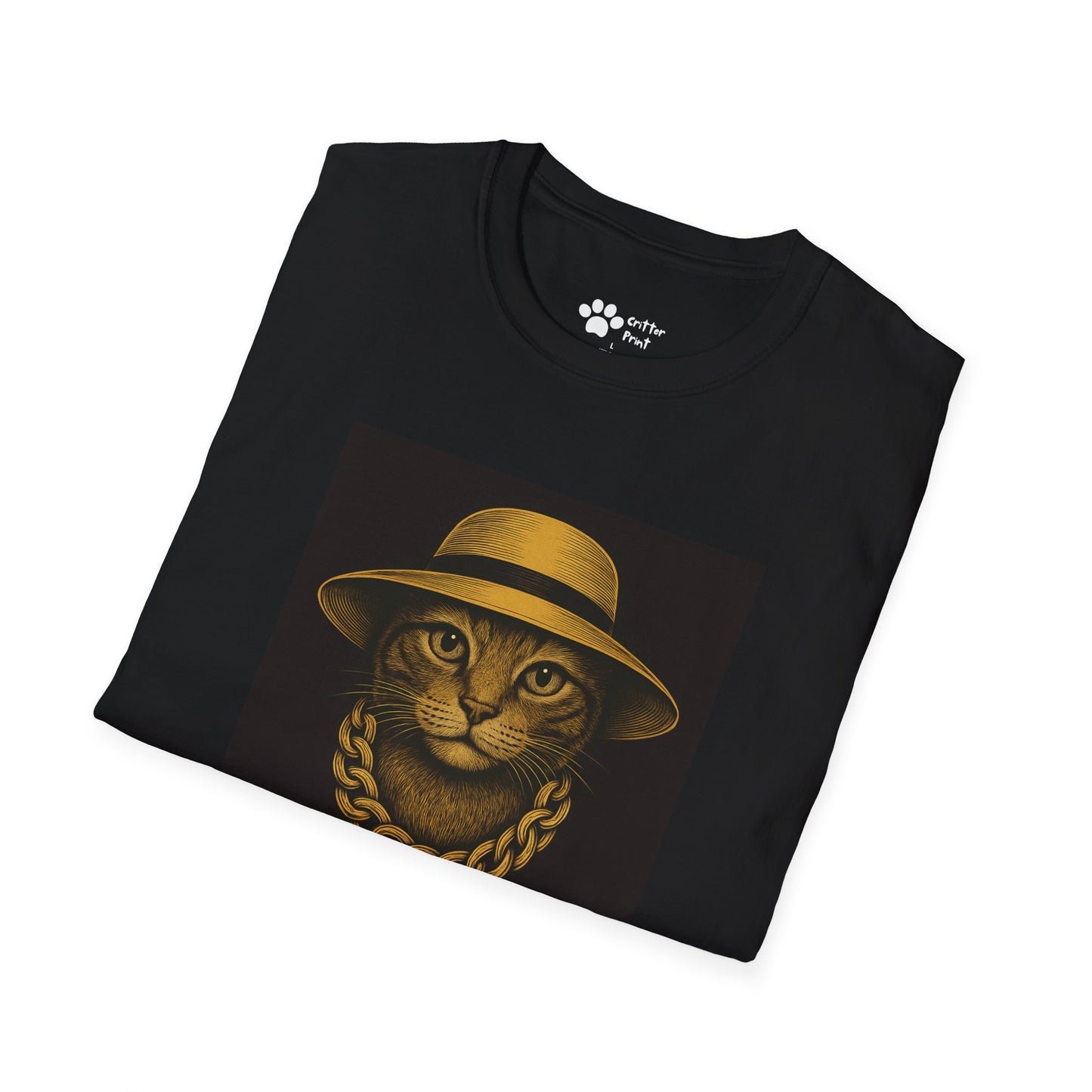 Chic Chain Cat T-Shirt