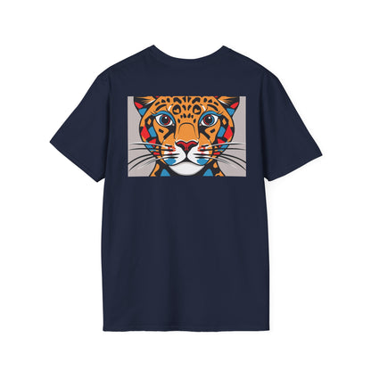 Abstract Cheetah Satined Glass T-Shirt