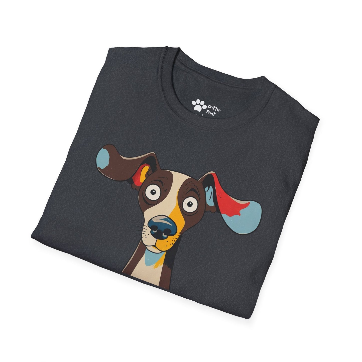 Surprised Colorful Dog T-Shirt