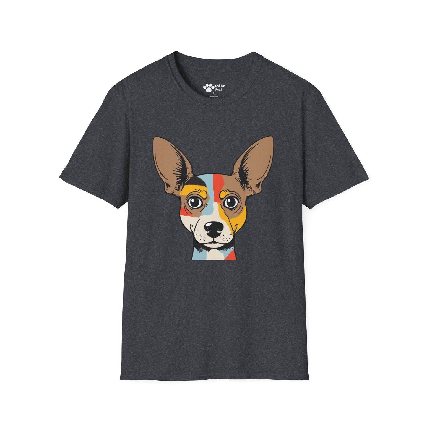 Chihuahua Head With Color T-Shirt