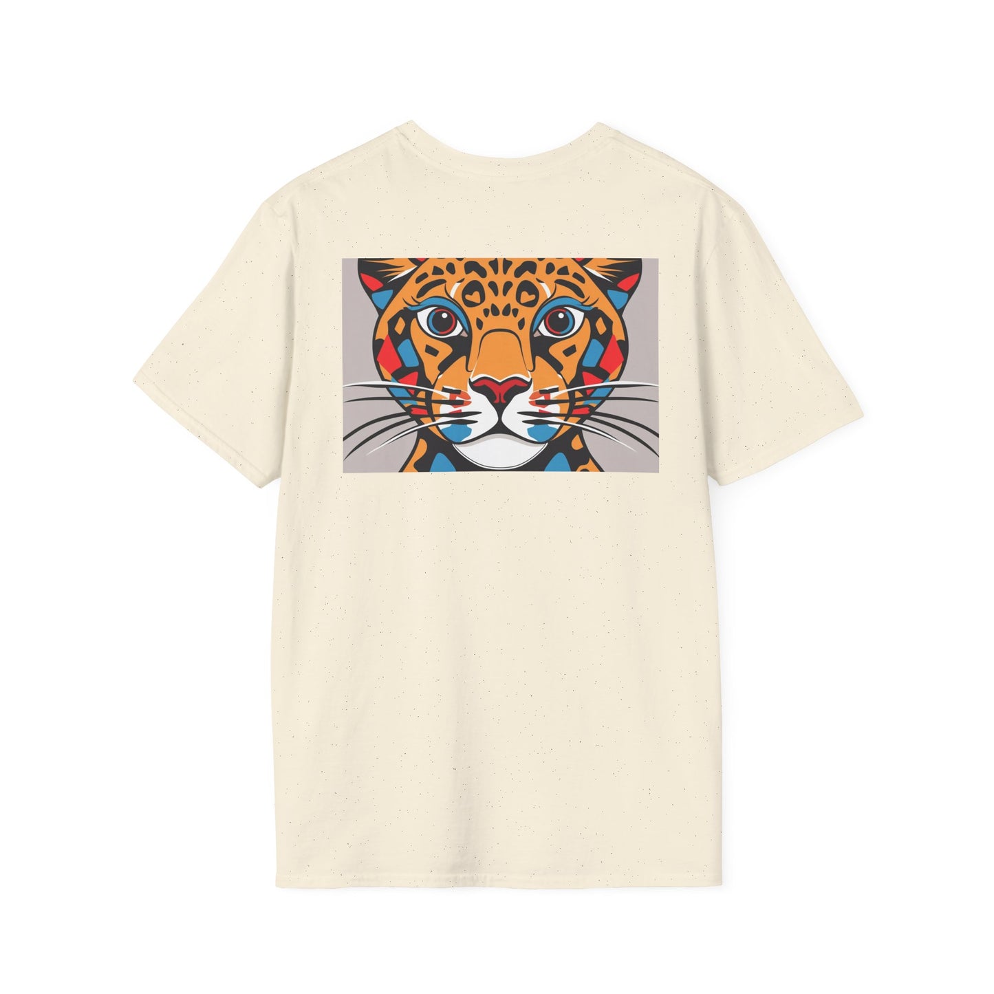 Abstract Cheetah Satined Glass T-Shirt