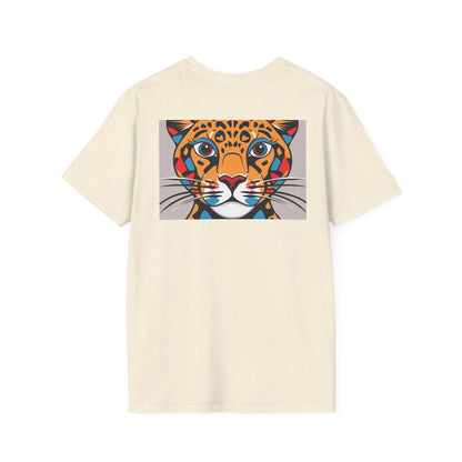 Abstract Cheetah Satined Glass T-Shirt
