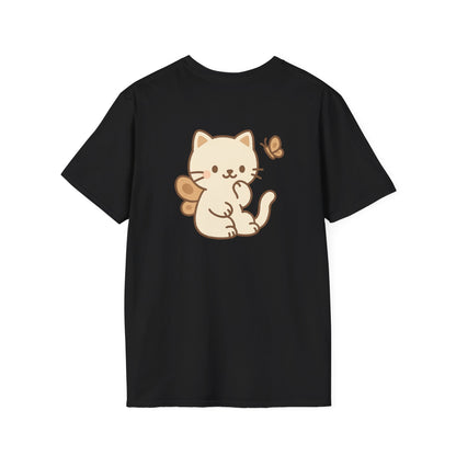 Butterfly Cat Back Logo T-Shirt