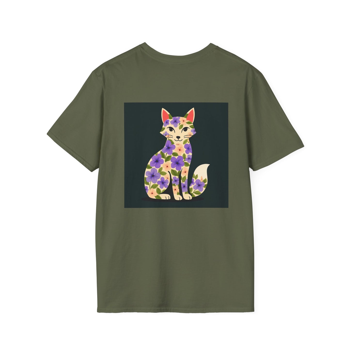 Floral Cat T-Shirt