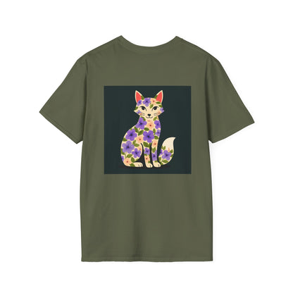 Floral Cat T-Shirt