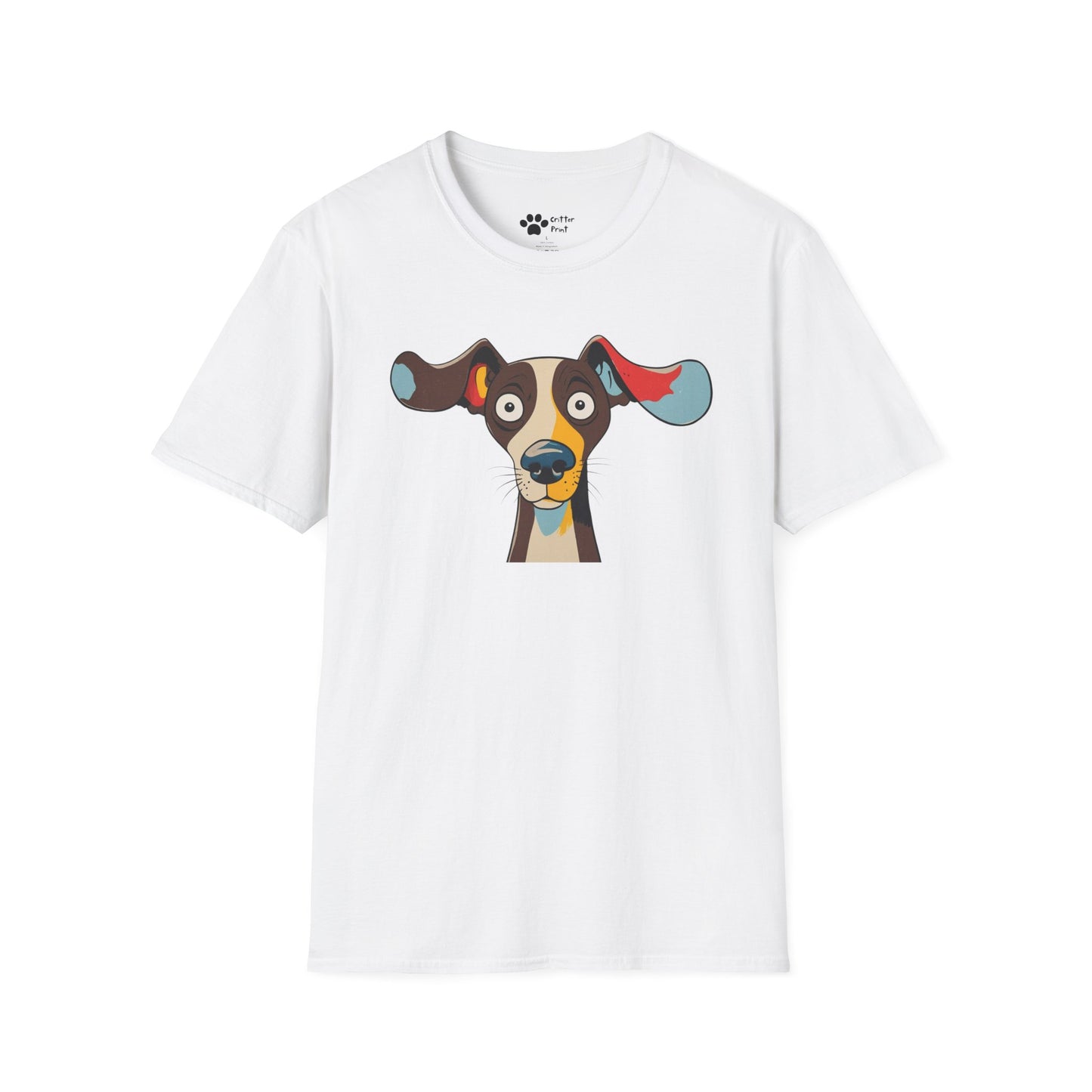 Surprised Colorful Dog T-Shirt