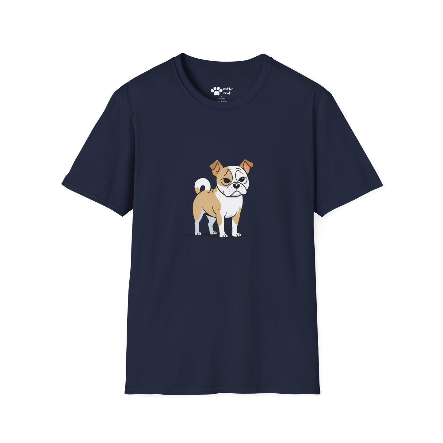 Cartoon Pug Terrier T-Shirt