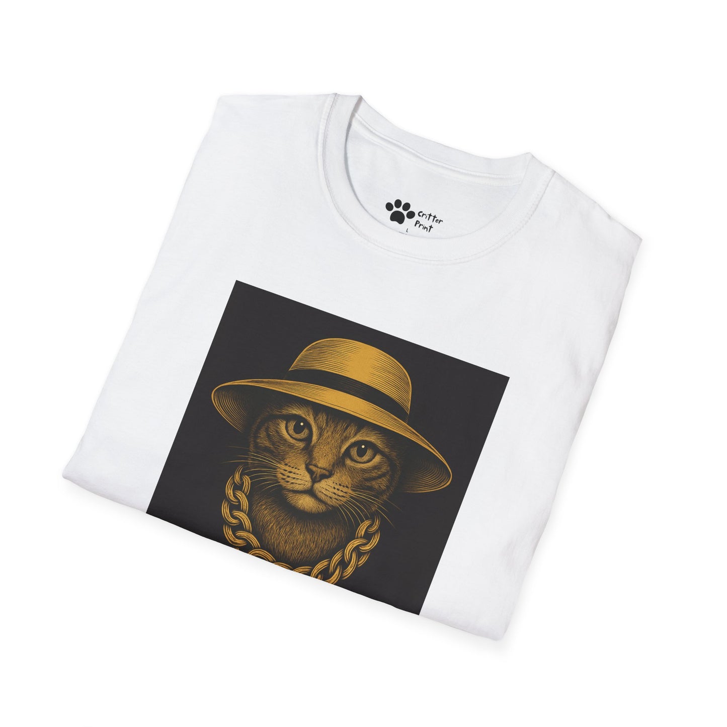 Chic Chain Cat T-Shirt