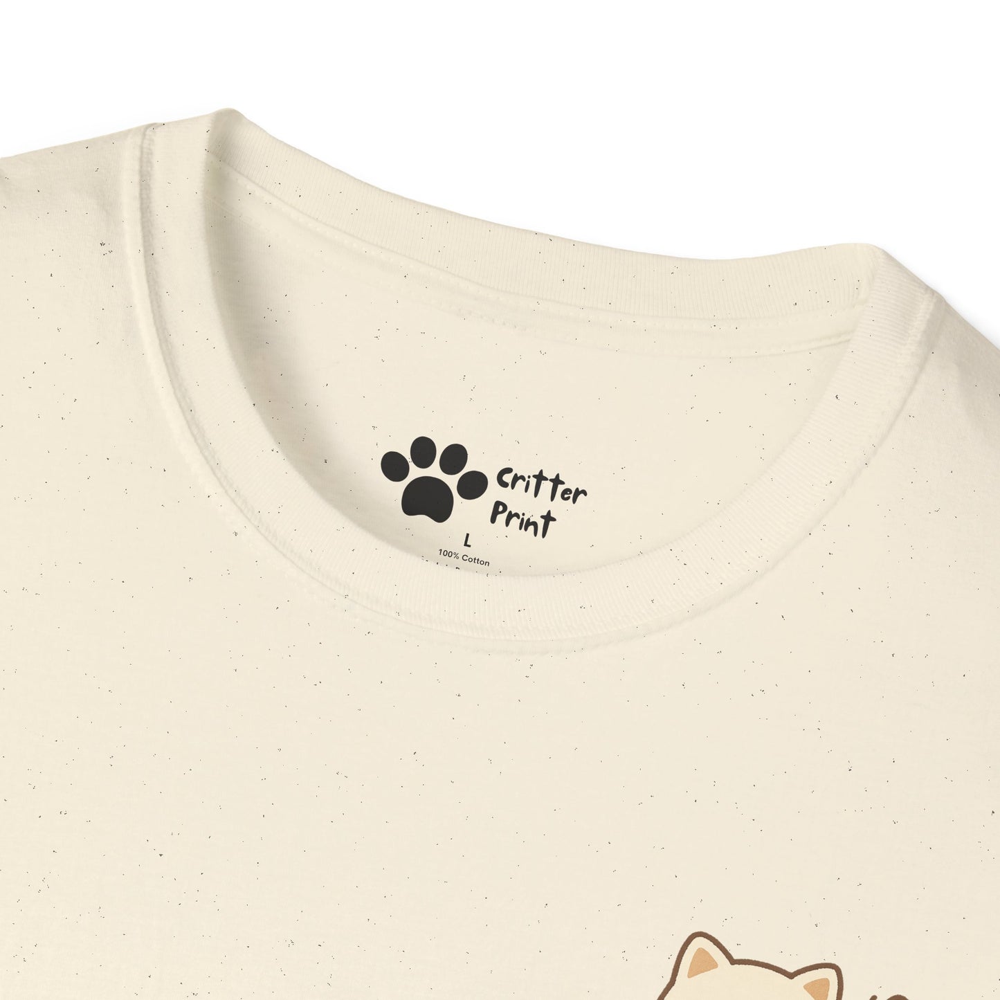 Butterfly Cat Pec Logo T-Shirt