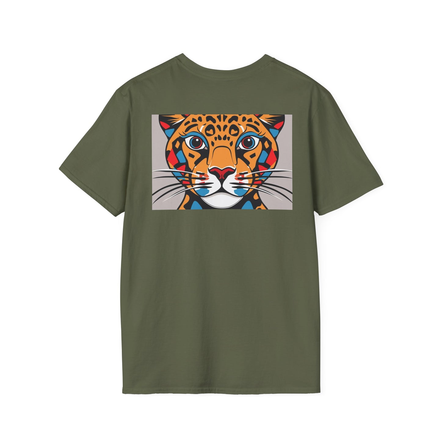 Abstract Cheetah Satined Glass T-Shirt