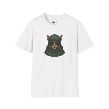 Cat in Green Hat T-Shirt