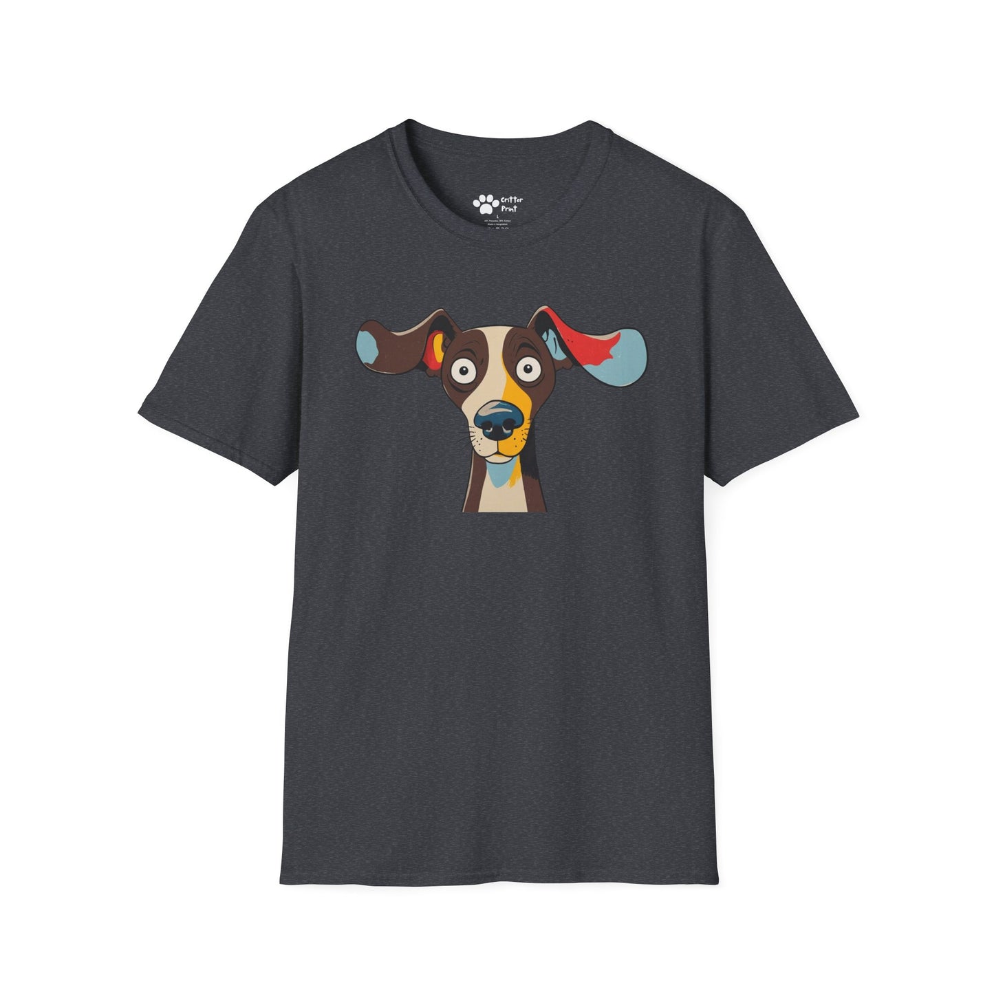 Surprised Colorful Dog T-Shirt
