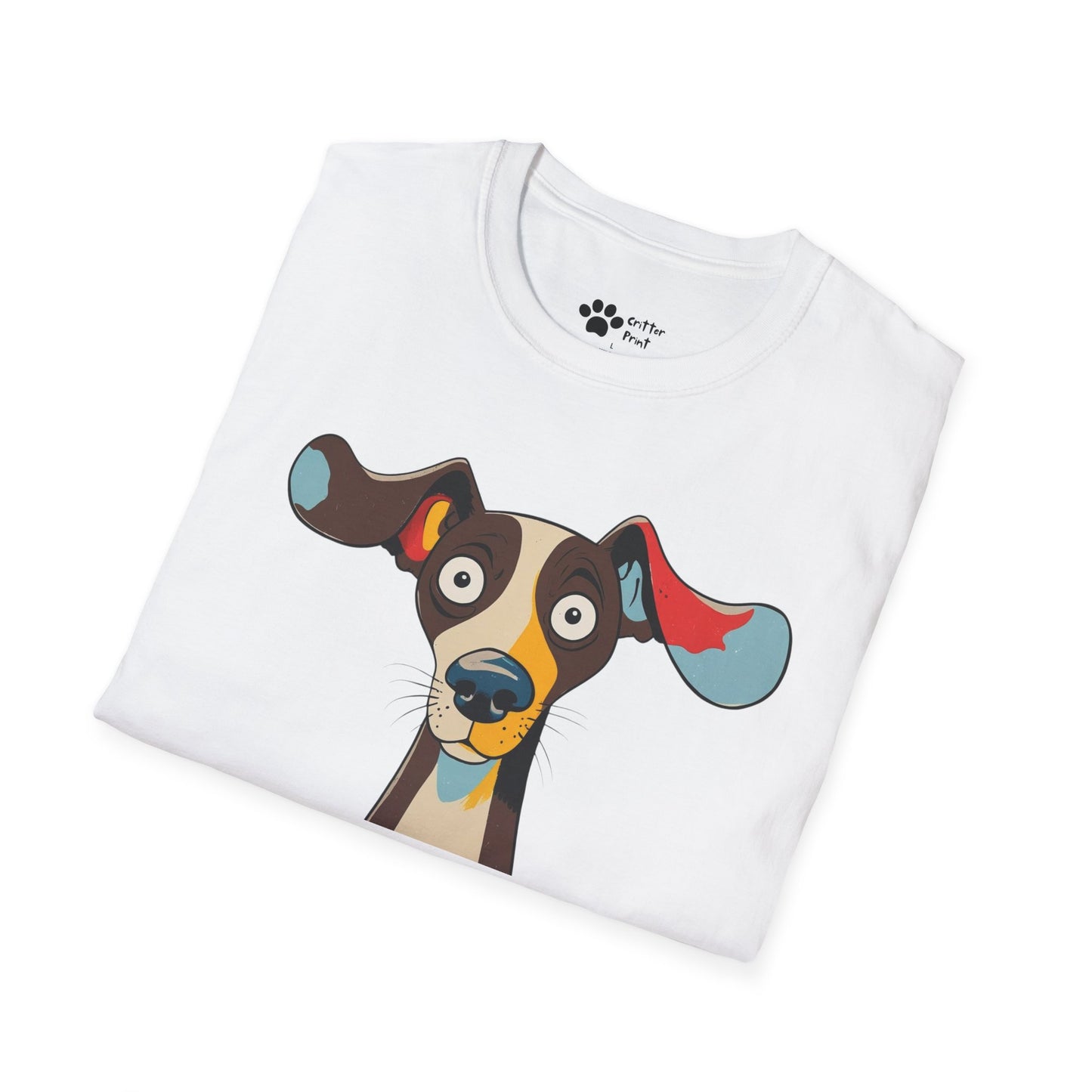Surprised Colorful Dog T-Shirt