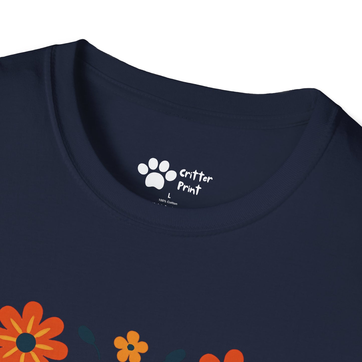 Joyful Sloth with Birds and Blooms T-Shirt