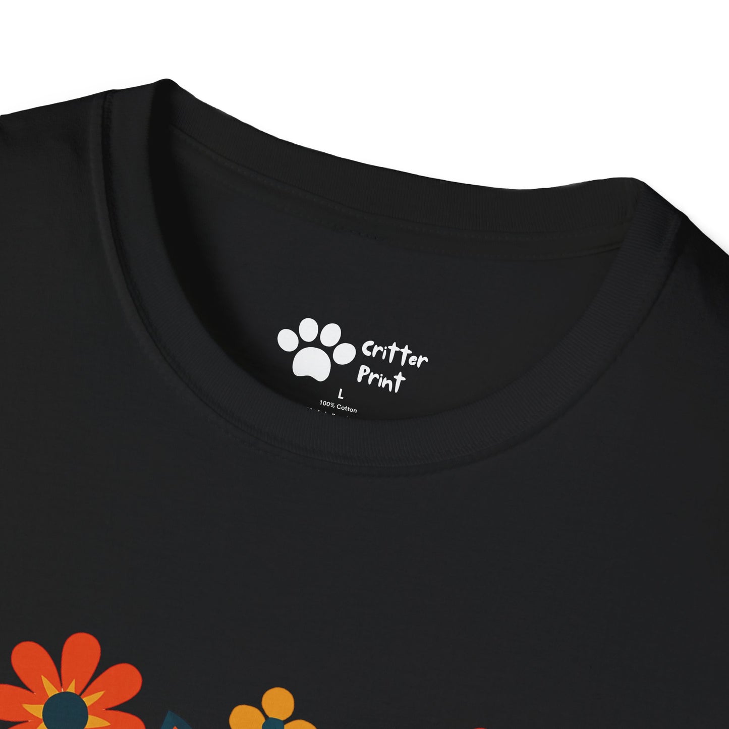 Whimsical Fox and Flowers T-Shirt