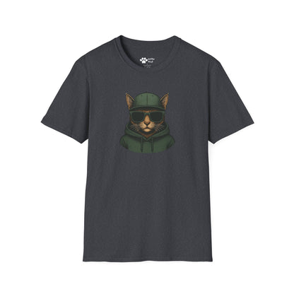 Cat in Green Hat T-Shirt