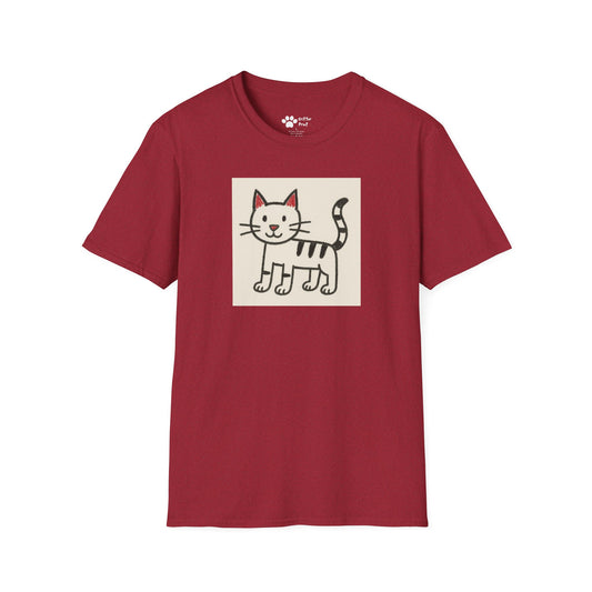 Cat Drawing T-Shirt