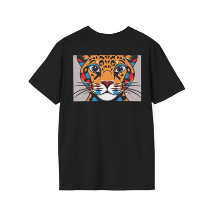 Abstract Cheetah Satined Glass T-Shirt