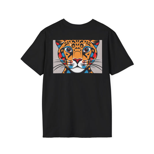 Abstract Cheetah Satined Glass T-Shirt