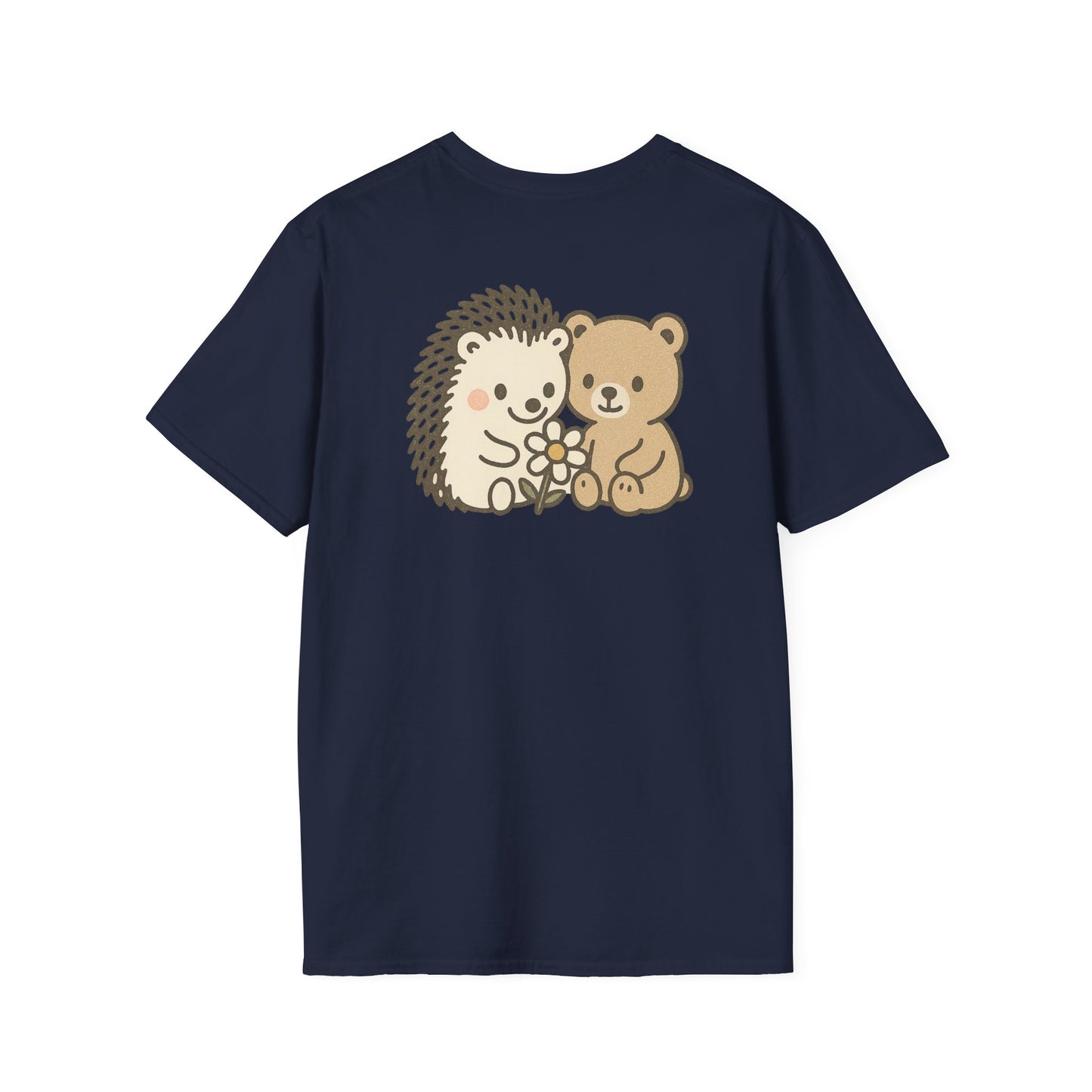 Hedgehog and Bear w/Daisy Back Logo T-Shirt
