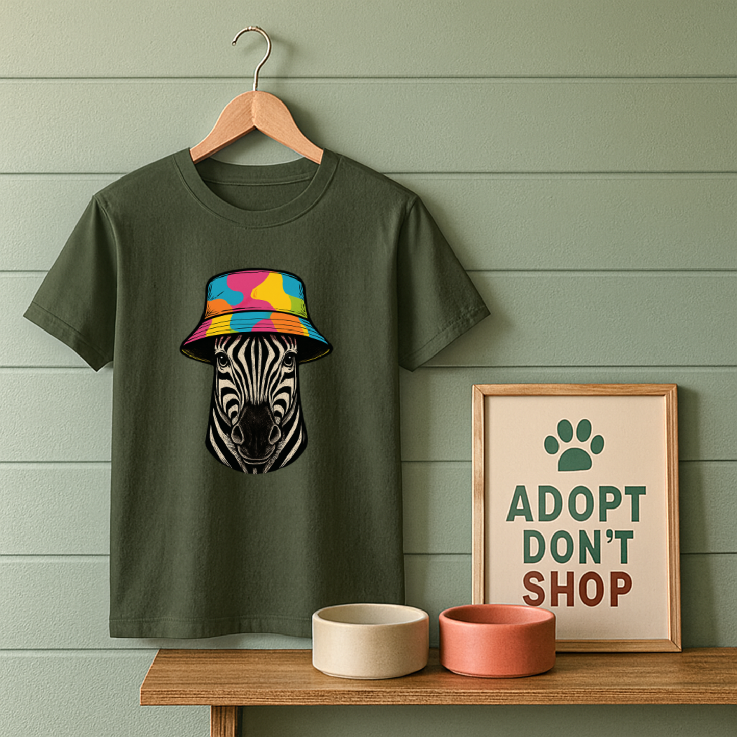 Bucket Hat Zebra T-Shirt