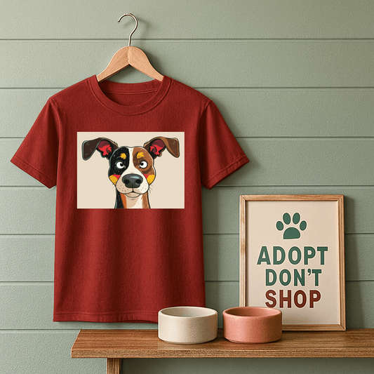Alert Floppy Ear Dog T-Shirt