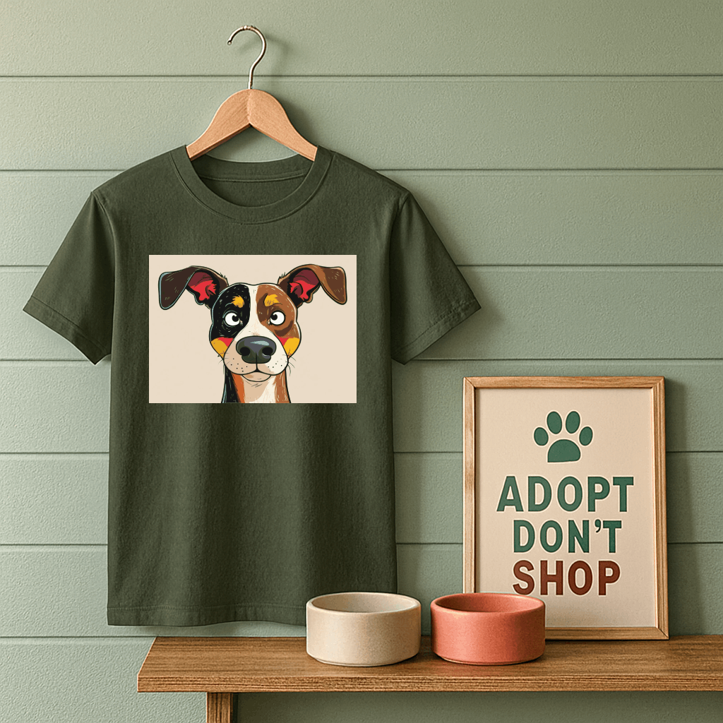 Alert Floppy Ear Dog T-Shirt