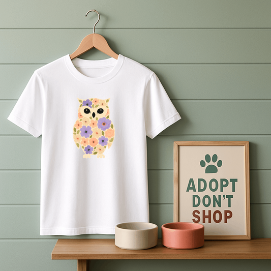 Floral Owl T-Shirt