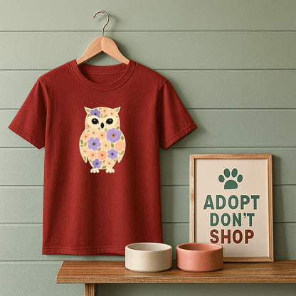 Floral Owl T-Shirt