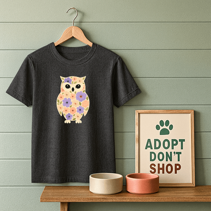 Floral Owl T-Shirt