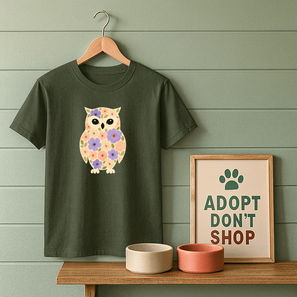 Floral Owl T-Shirt