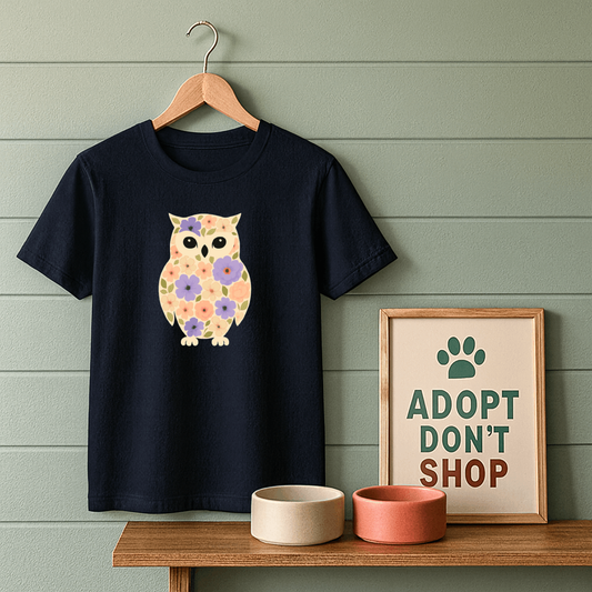 Floral Owl T-Shirt